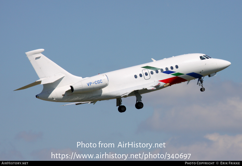 Aircraft Photo of VP-CGC | Dassault Falcon 2000 | AirHistory.net #340697