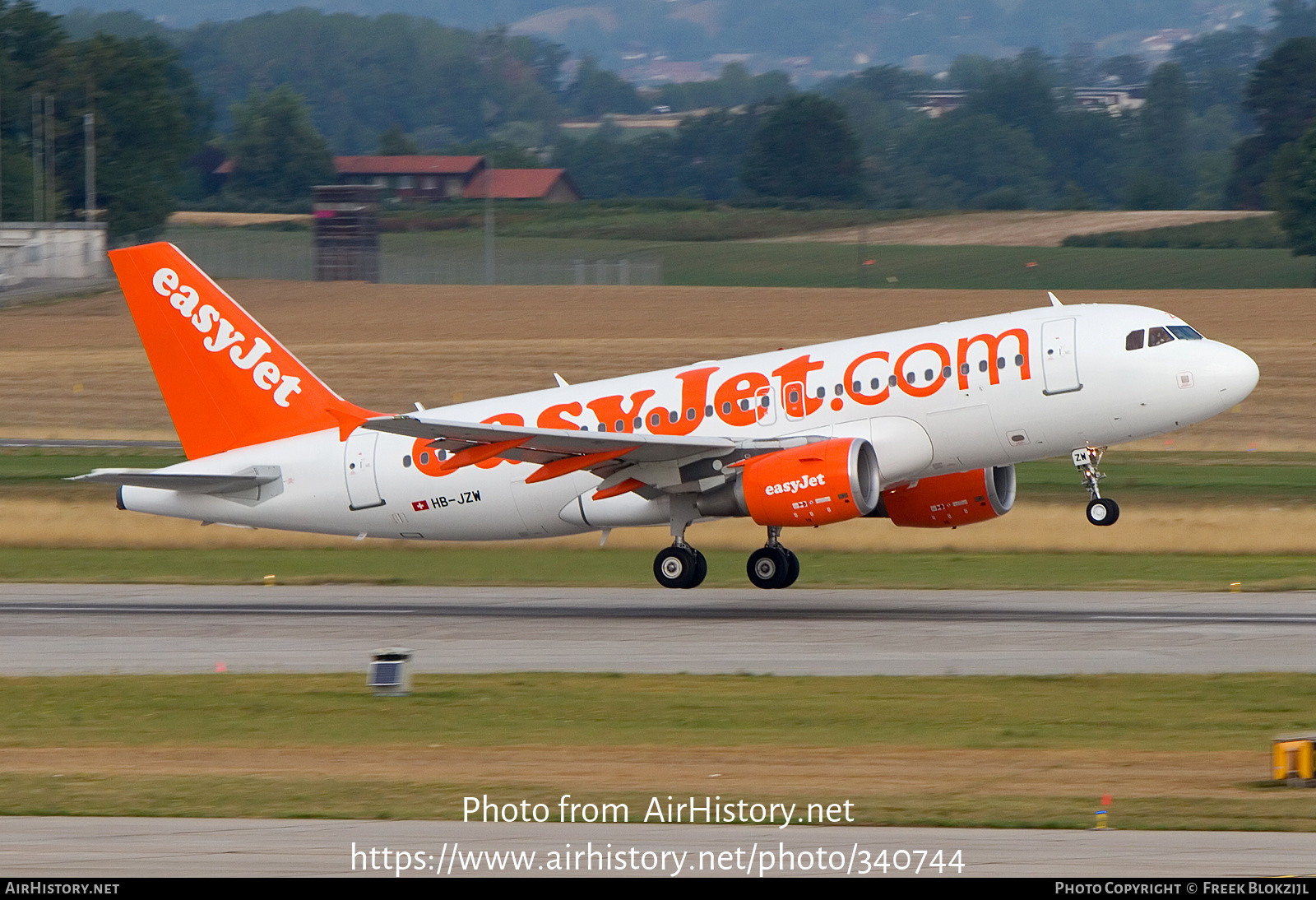 Aircraft Photo of HB-JZW | Airbus A319-112 | EasyJet | AirHistory.net #340744