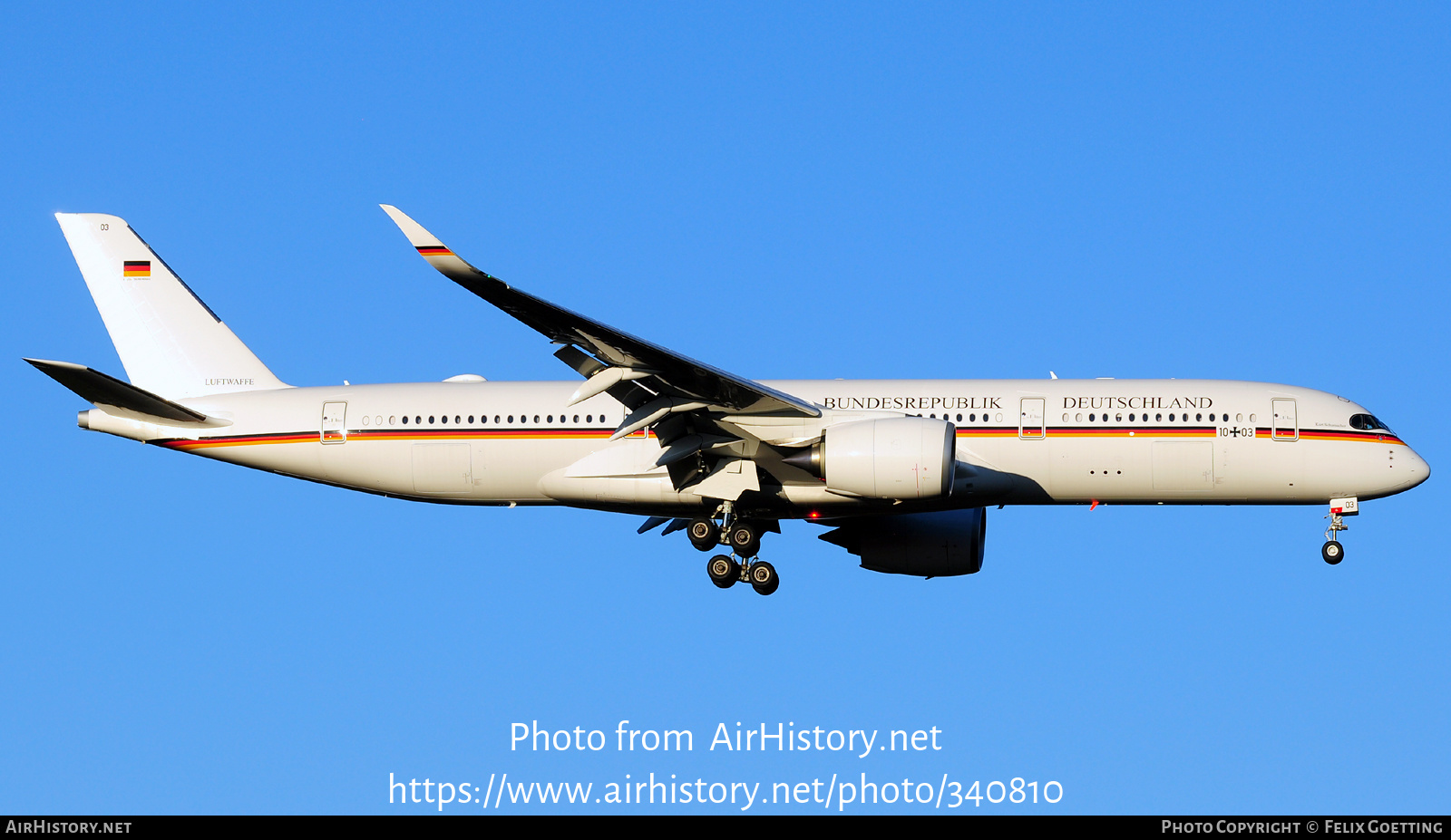 Aircraft Photo of 1003 | Airbus A350-941 | Germany - Air Force ...