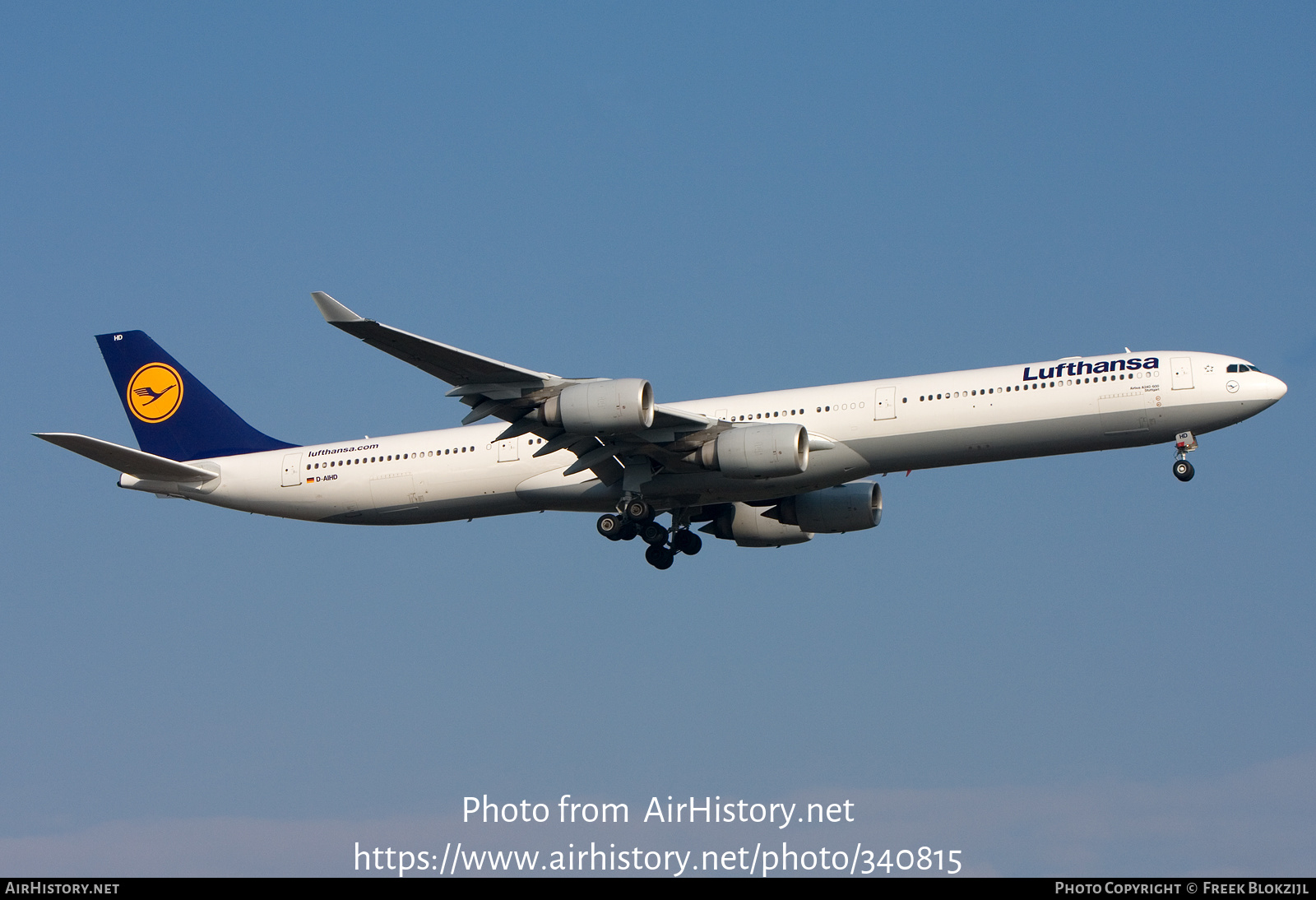 Aircraft Photo of D-AIHD | Airbus A340-642 | Lufthansa | AirHistory.net #340815