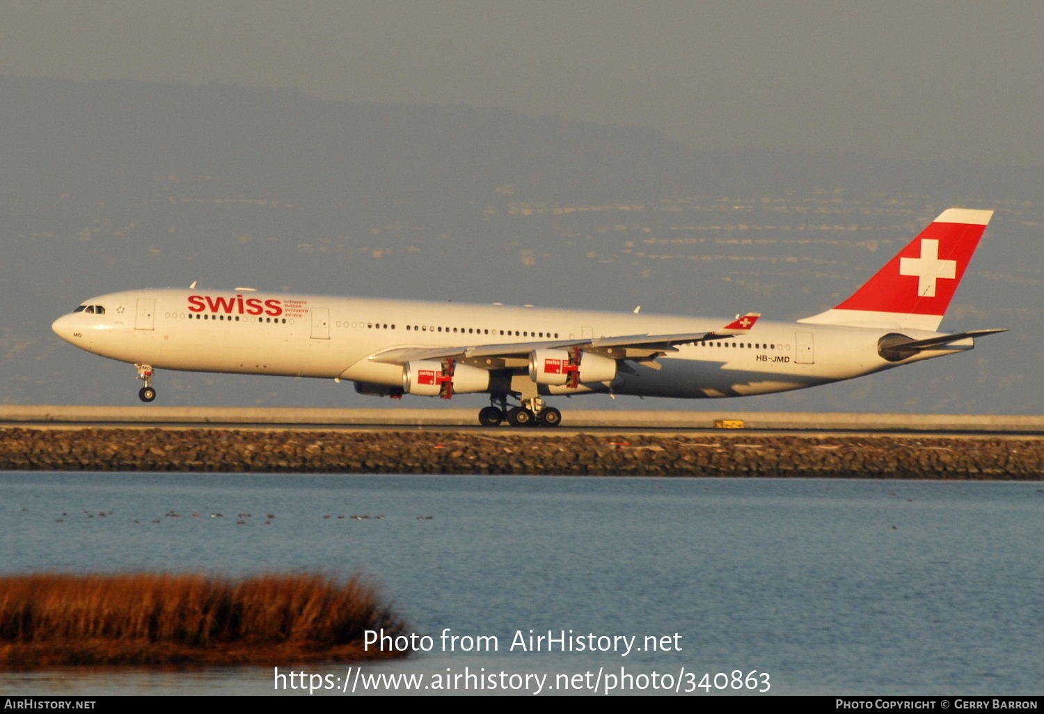 Aircraft Photo of HB-JMD | Airbus A340-313 | Swiss International Air Lines | AirHistory.net #340863