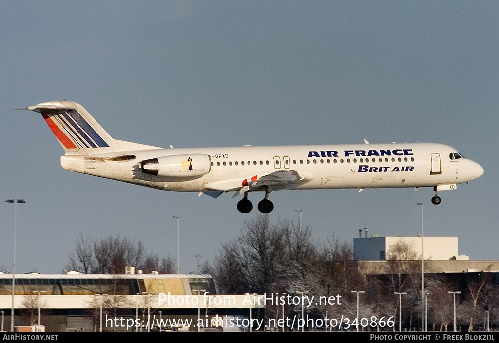 Aircraft Photo of F-GPXD | Fokker 100 (F28-0100) | Air France | AirHistory.net #340866