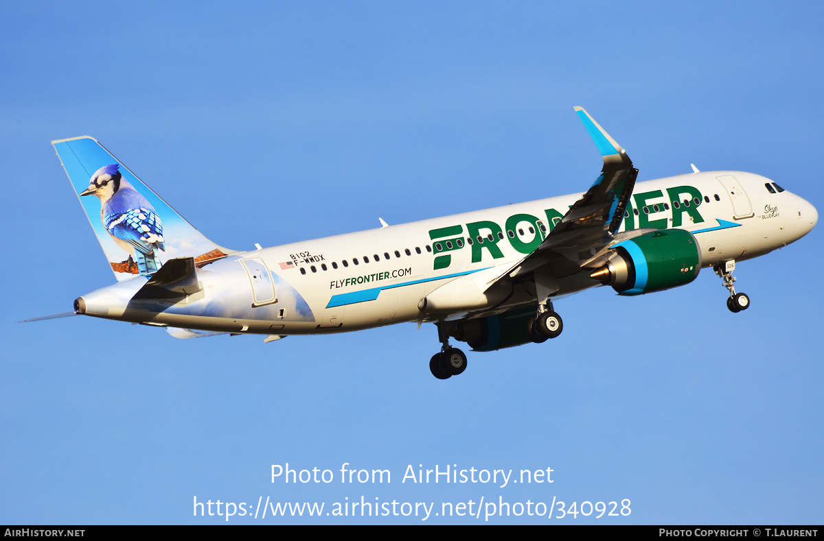 Aircraft Photo of F-WWDX | Airbus A320-216 | Frontier Airlines | AirHistory.net #340928