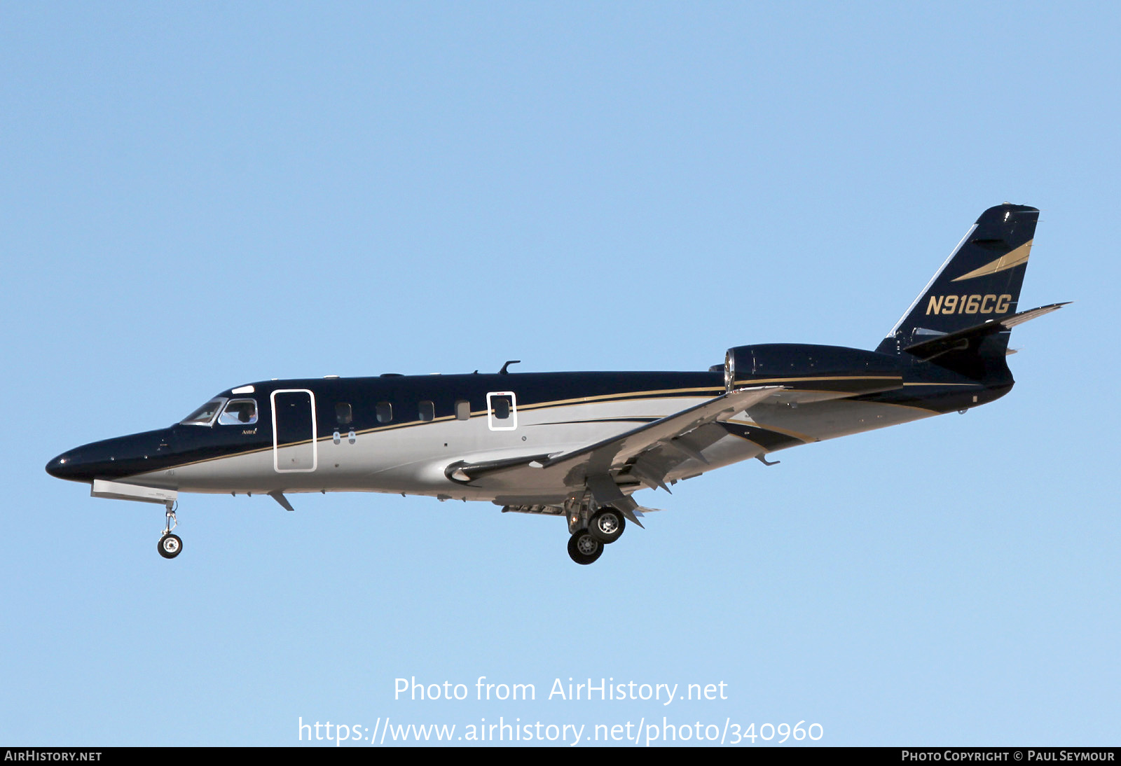 Aircraft Photo of N916CG | Israel Aircraft Industries IAI-1125 Astra SP | AirHistory.net #340960