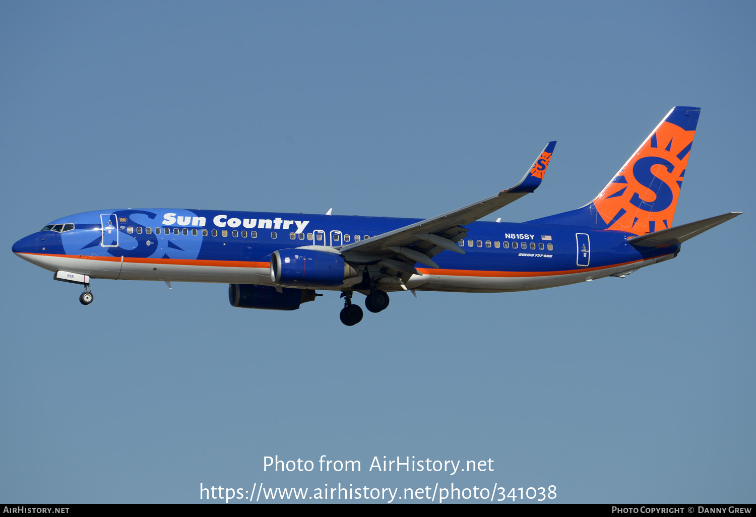 Aircraft Photo of N815SY | Boeing 737-8BK | Sun Country Airlines | AirHistory.net #341038