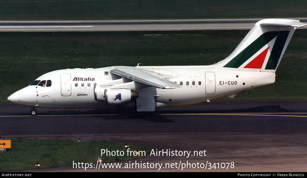 Aircraft Photo of EI-CUO | British Aerospace Avro 146-RJ70 | Alitalia | AirHistory.net #341078