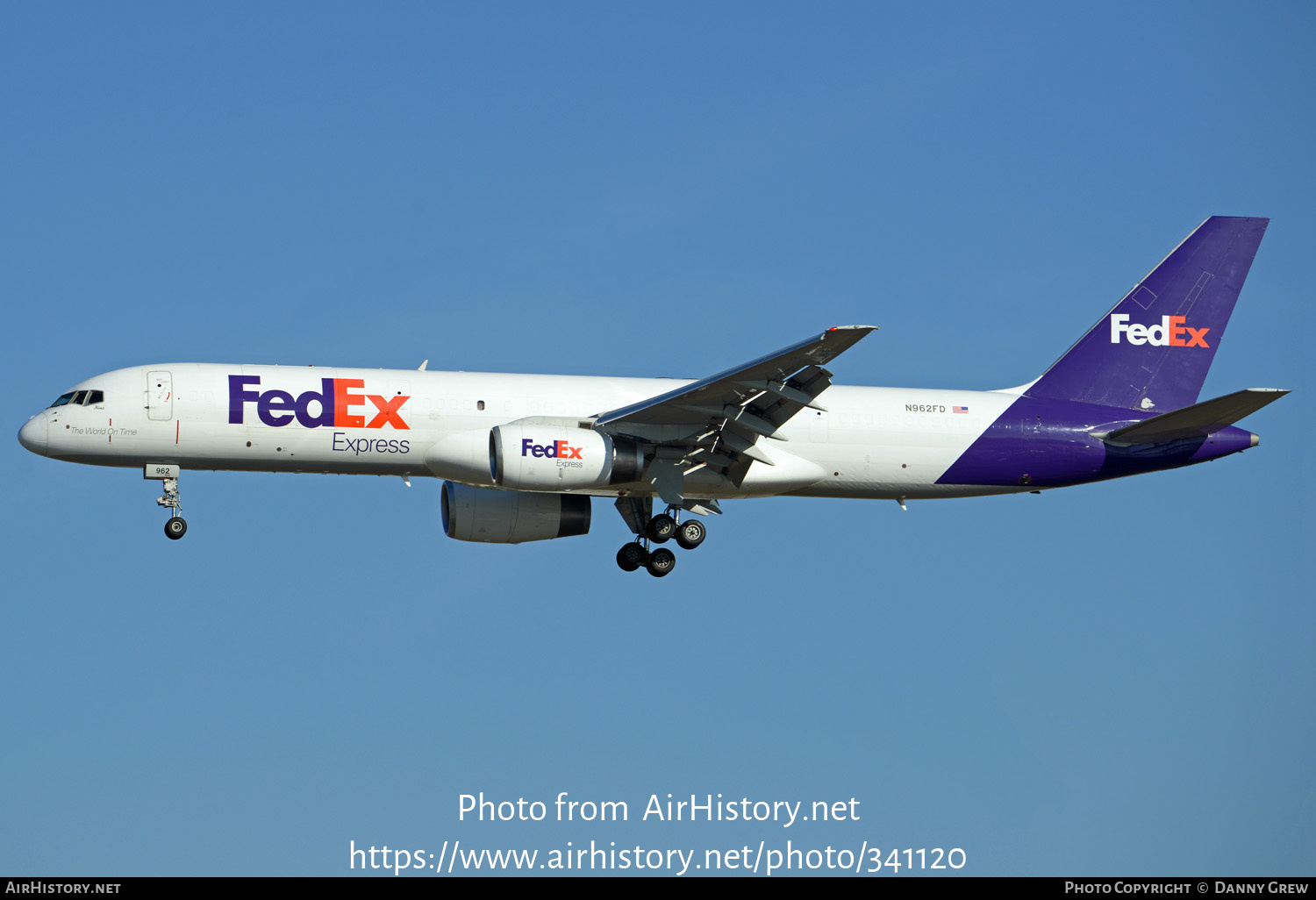 Aircraft Photo of N962FD | Boeing 757-2G5(SF) | FedEx Express - Federal Express | AirHistory.net #341120