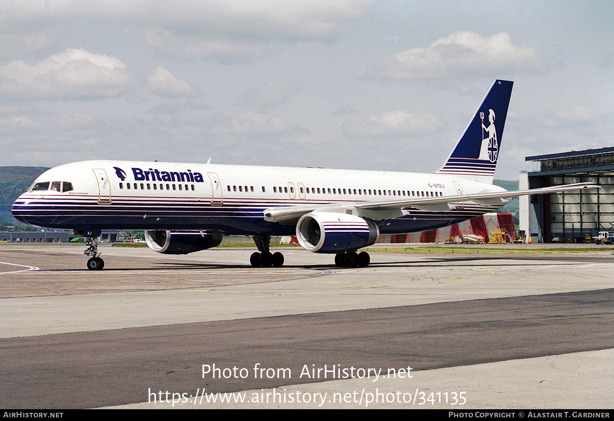 Aircraft Photo of G-BTEJ | Boeing 757-208 | Britannia Airways | AirHistory.net #341135