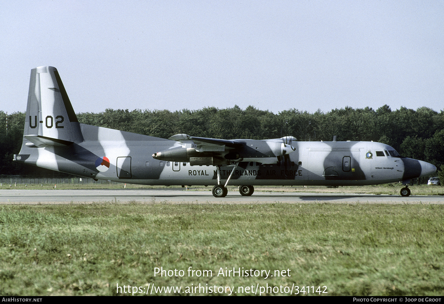 Aircraft Photo of U-02 | Fokker 60UTA-N | Netherlands - Air Force | AirHistory.net #341142