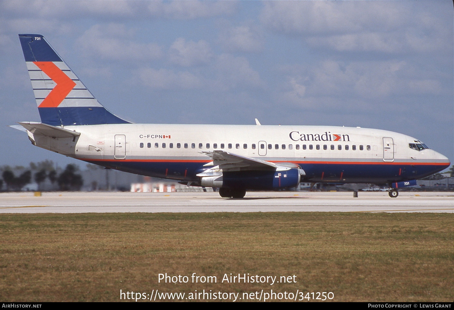 Aircraft Photo of C-FCPN | Boeing 737-2T7/Adv | Canadian Airlines | AirHistory.net #341250