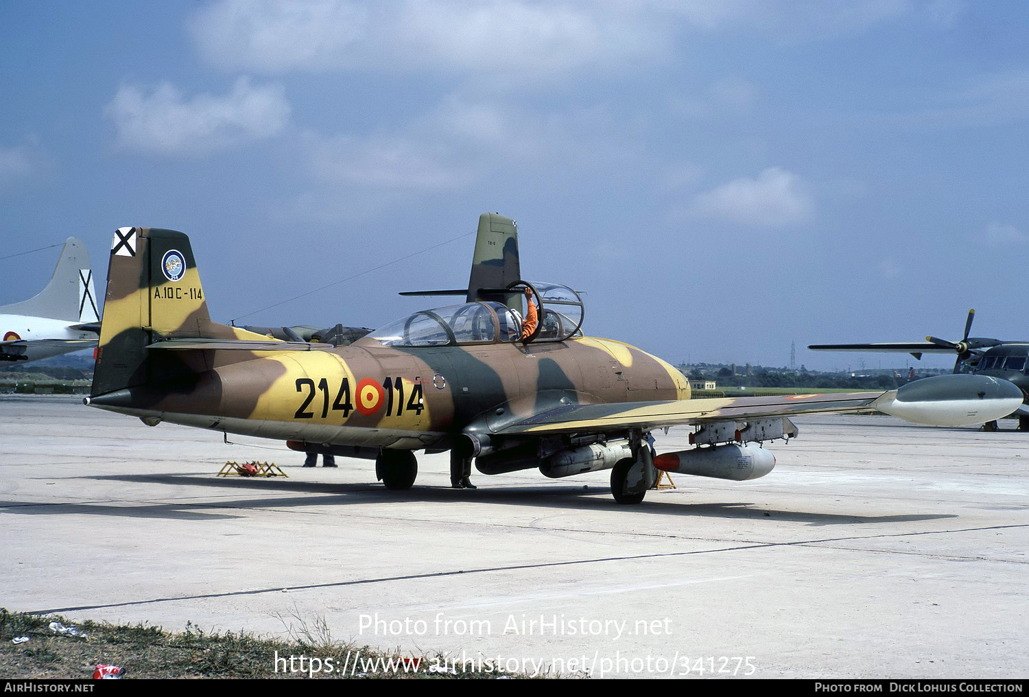 Aircraft Photo of A.10C-114 | Hispano HA-220 Super Saeta | Spain - Air Force | AirHistory.net #341275