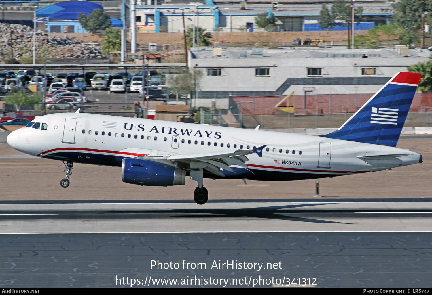 Aircraft Photo of N804AW | Airbus A319-132 | US Airways | AirHistory.net #341312