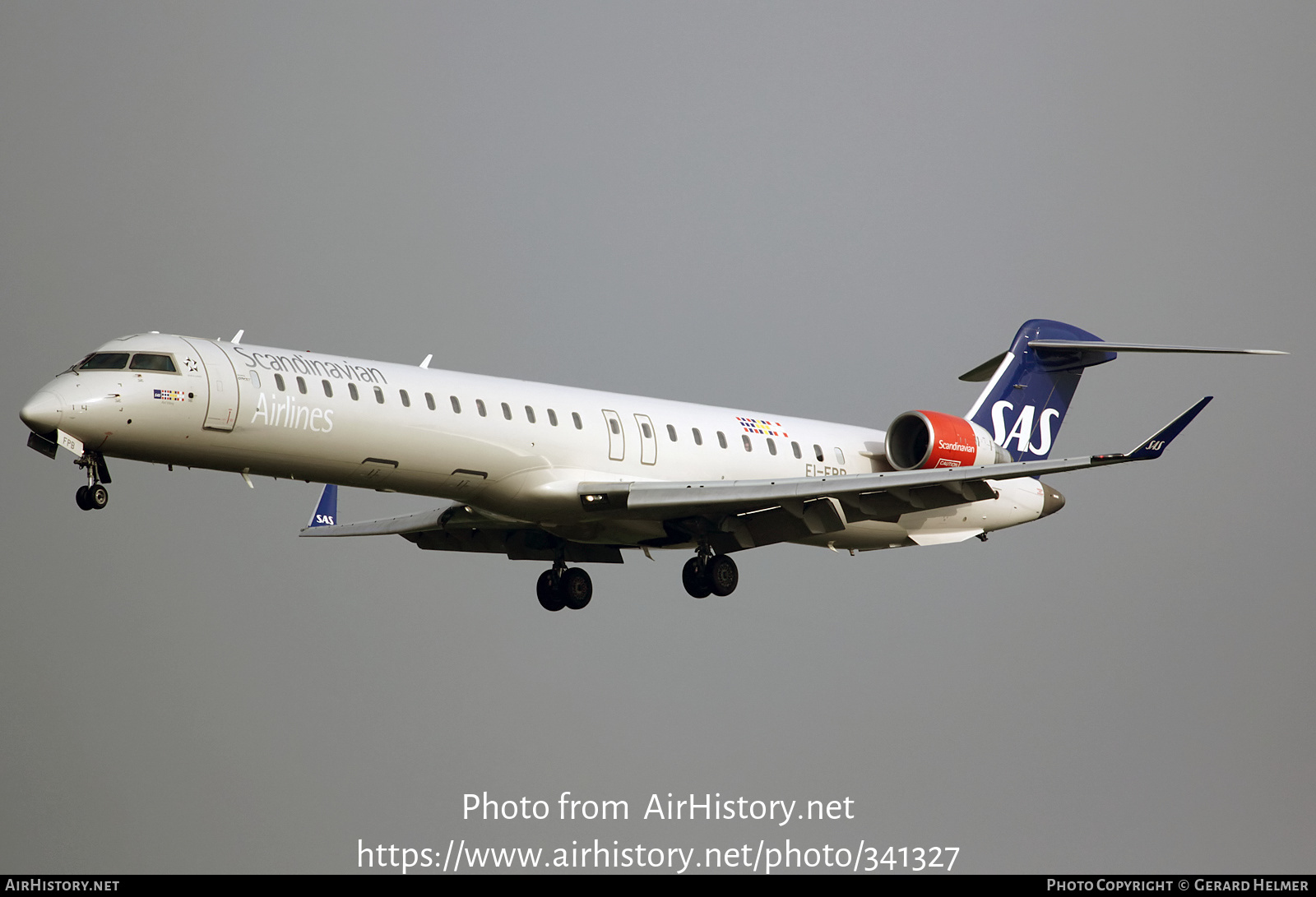 Aircraft Photo of EI-FPB | Bombardier CRJ-900LR NG (CL-600-2D24) | Scandinavian Airlines - SAS | AirHistory.net #341327