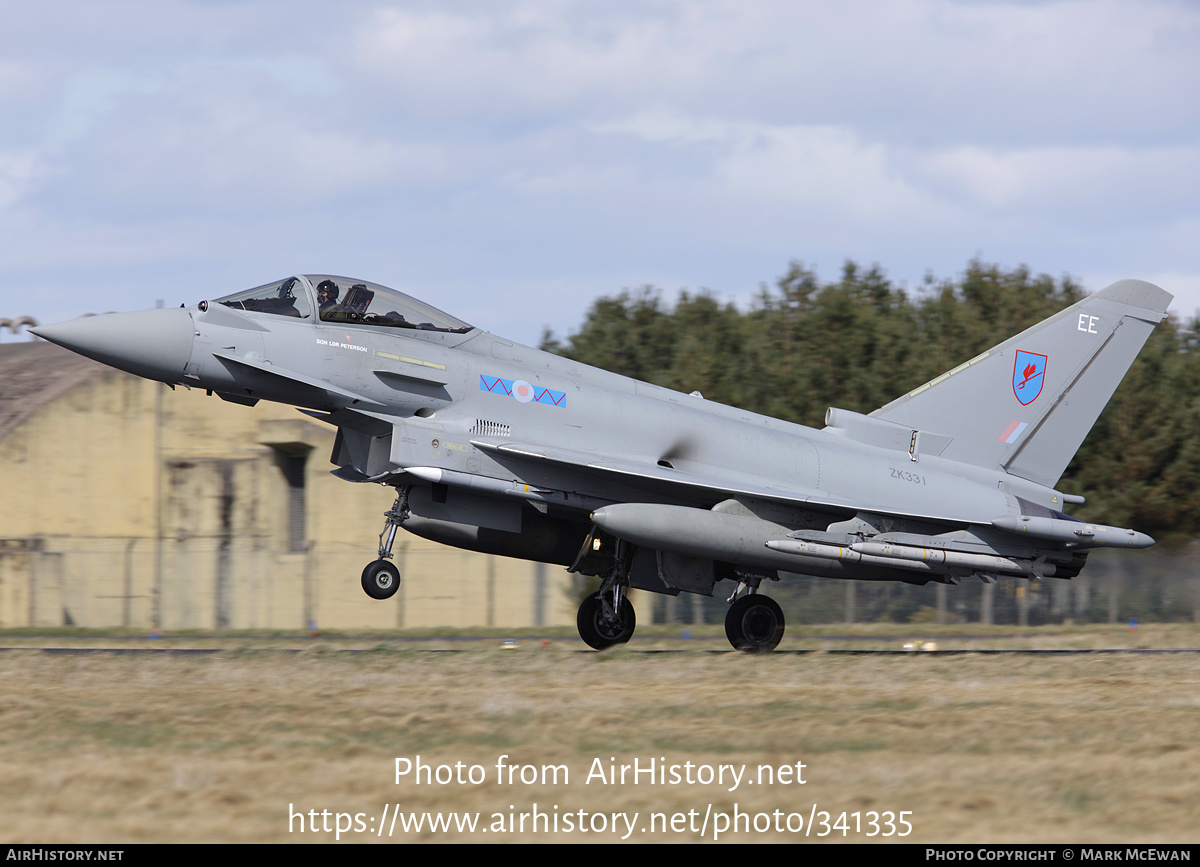 Aircraft Photo of ZK331 | Eurofighter EF-2000 Typhoon FGR4 | UK - Air Force | AirHistory.net #341335