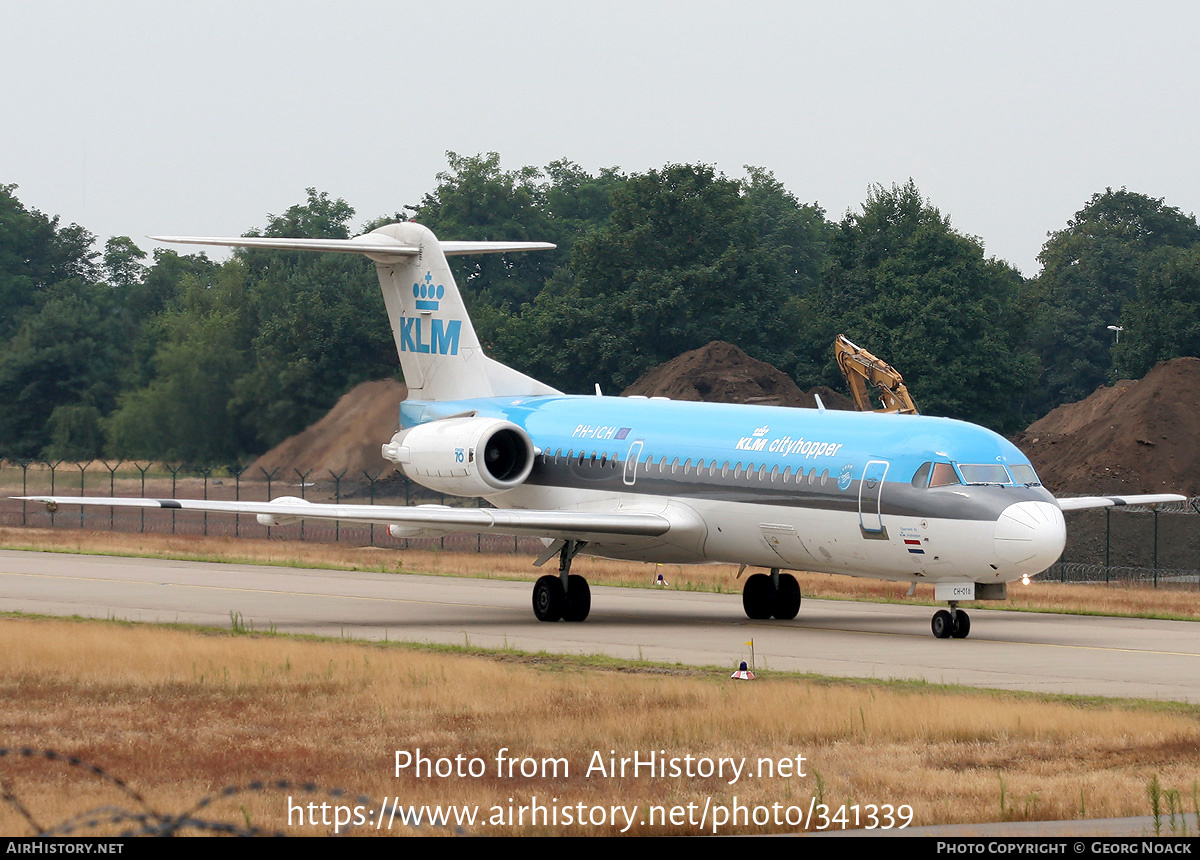 Aircraft Photo of PH-JCH | Fokker 70 (F28-0070) | KLM Cityhopper | AirHistory.net #341339