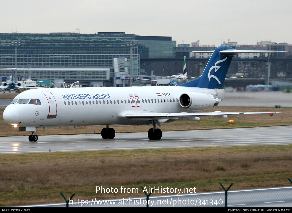 Aircraft Photo of YU-AOP | Fokker 100 (F28-0100) | Montenegro Airlines | AirHistory.net #341340