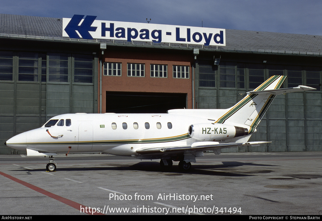 Aircraft Photo of HZ-KA5 | Hawker Siddeley HS-125-600B | Sheikh Kamal Adham | AirHistory.net #341494