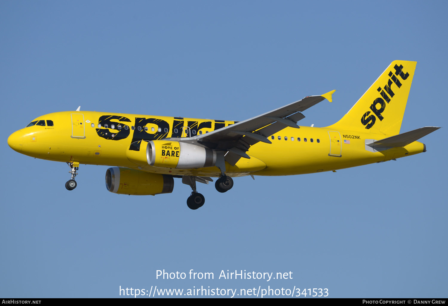 Aircraft Photo of N502NK | Airbus A319-132 | Spirit Airlines | AirHistory.net #341533