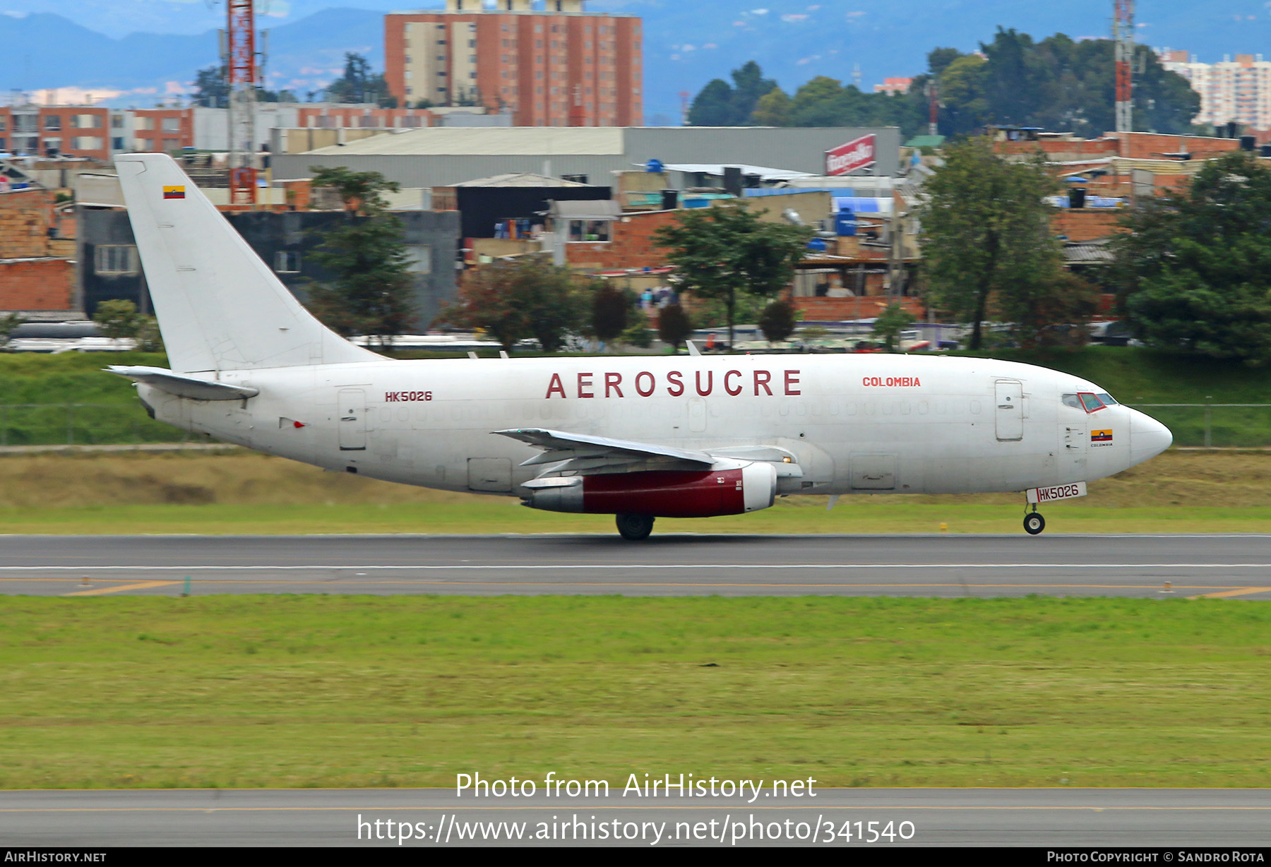 Aircraft Photo of HK-5026 | Boeing 737-230/Adv(F) | Aerosucre | AirHistory.net #341540