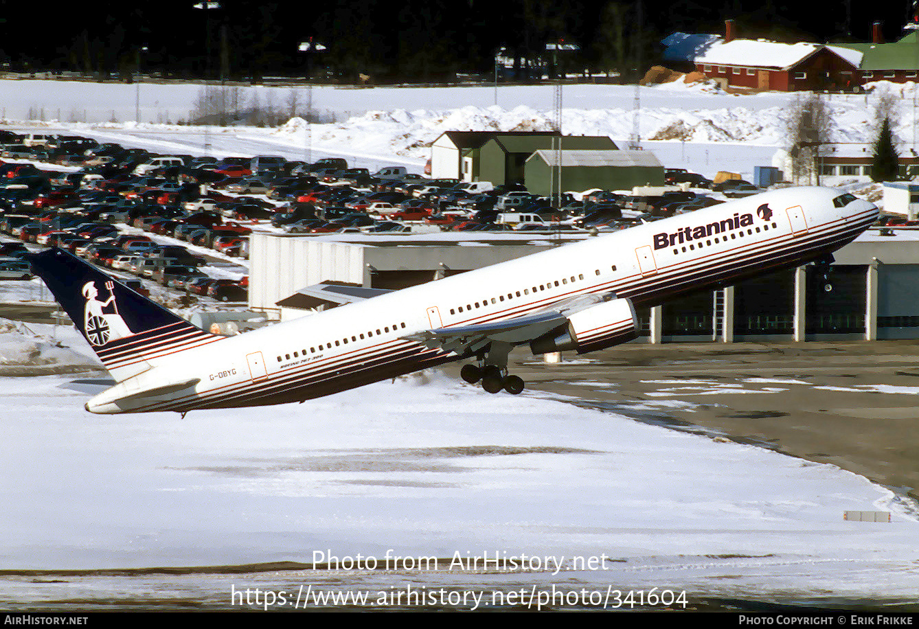 Aircraft Photo of G-OBYG | Boeing 767-304/ER | Britannia Airways | AirHistory.net #341604