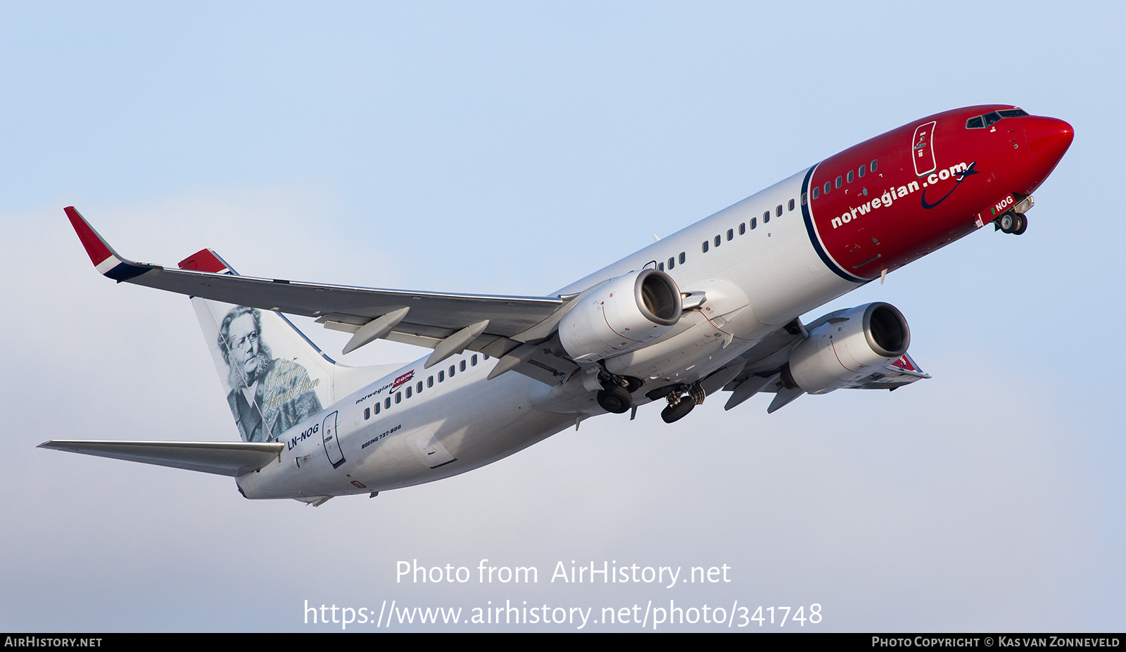 Aircraft Photo of LN-NOG | Boeing 737-86N | Norwegian | AirHistory.net #341748