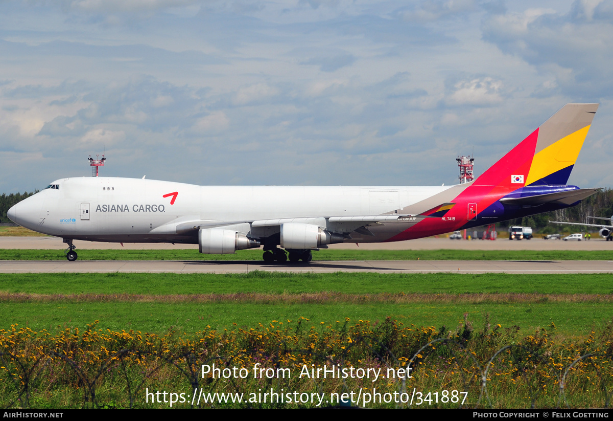 Aircraft Photo of HL7419 | Boeing 747-48EF/SCD | Asiana Airlines Cargo | AirHistory.net #341887