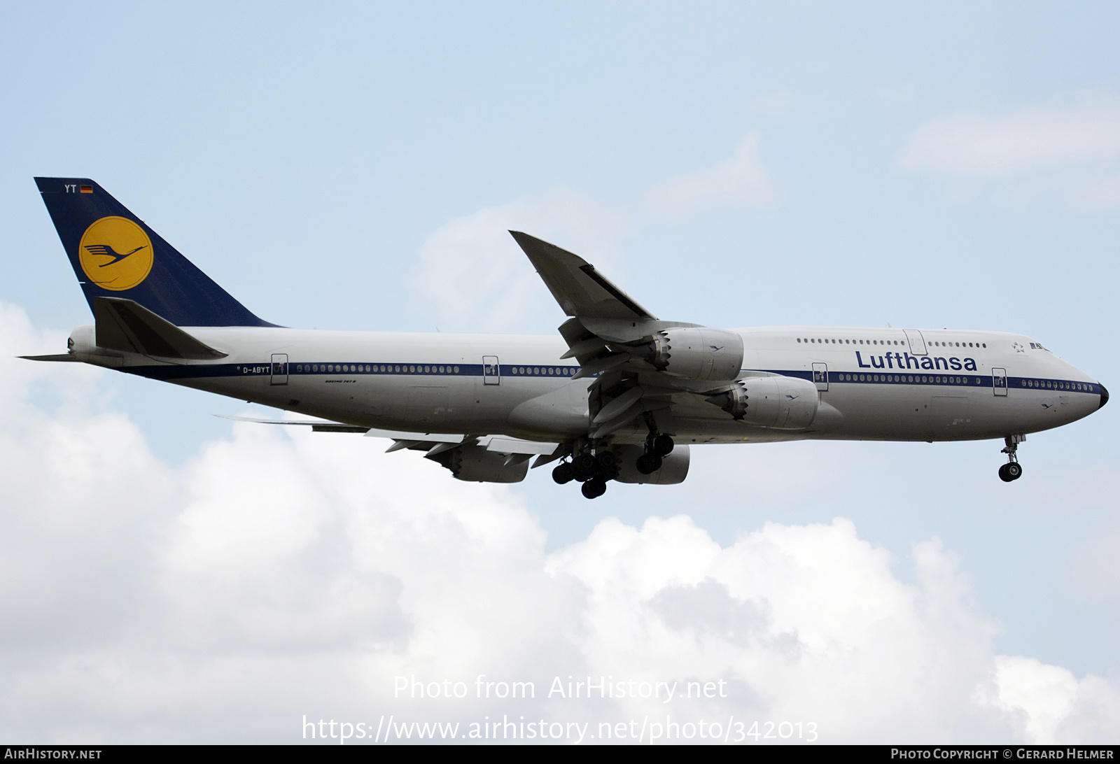 Aircraft Photo of D-ABYT | Boeing 747-830 | Lufthansa | AirHistory.net #342013