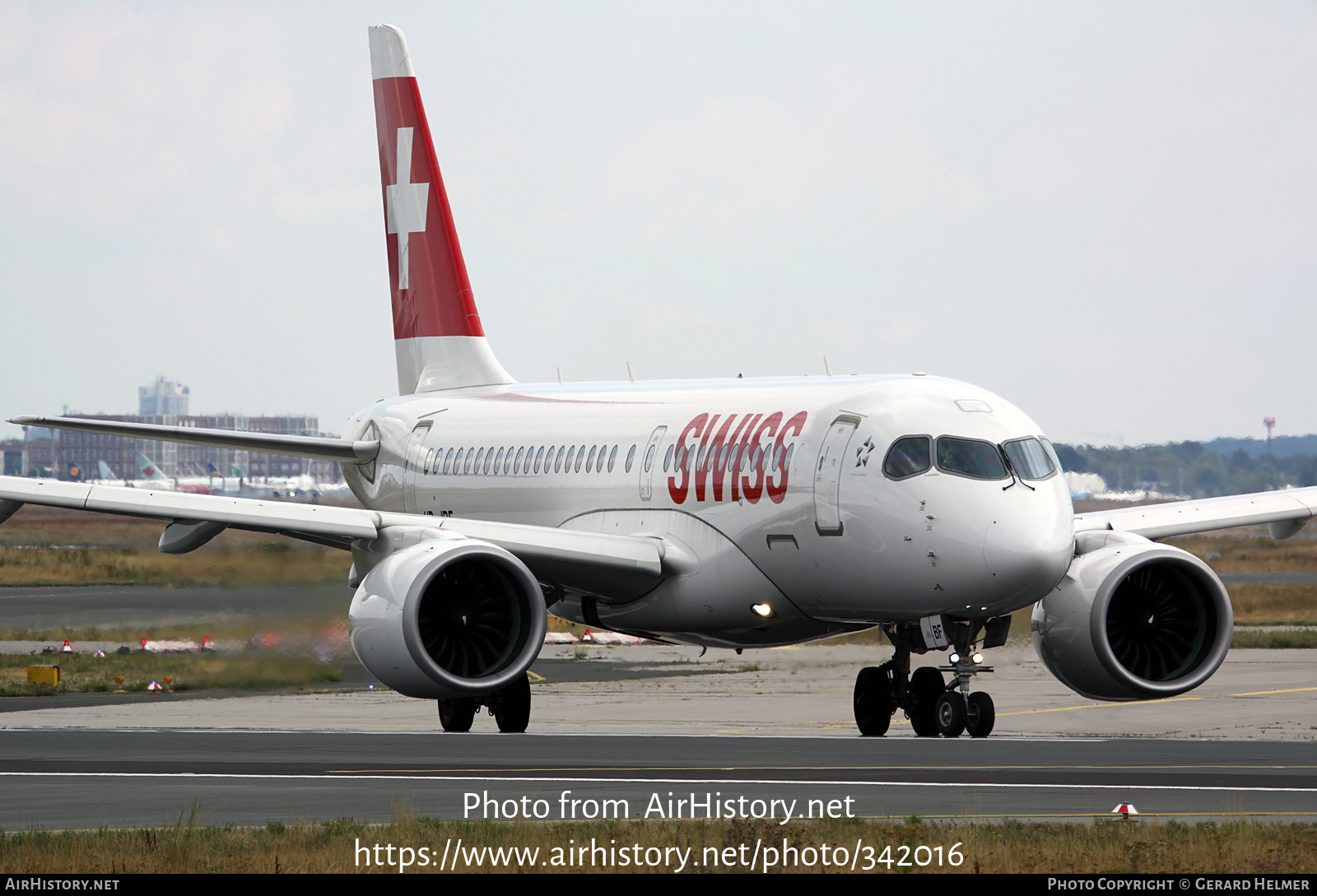 Aircraft Photo of HB-JBF | Bombardier CSeries CS100 (BD-500-1A10) | Swiss International Air Lines | AirHistory.net #342016