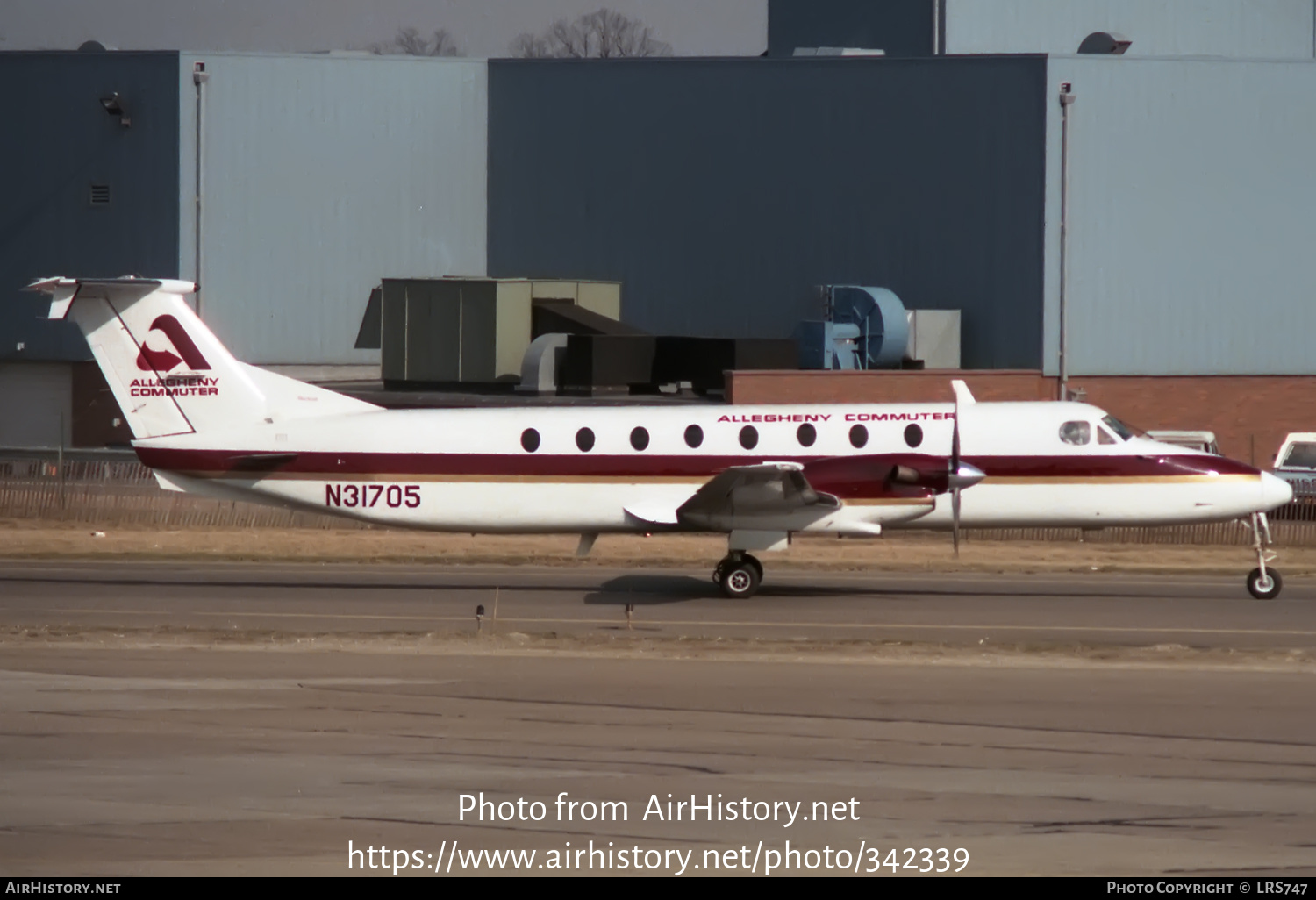 Aircraft Photo of N31705 | Beech 1900C | Allegheny Commuter | AirHistory.net #342339