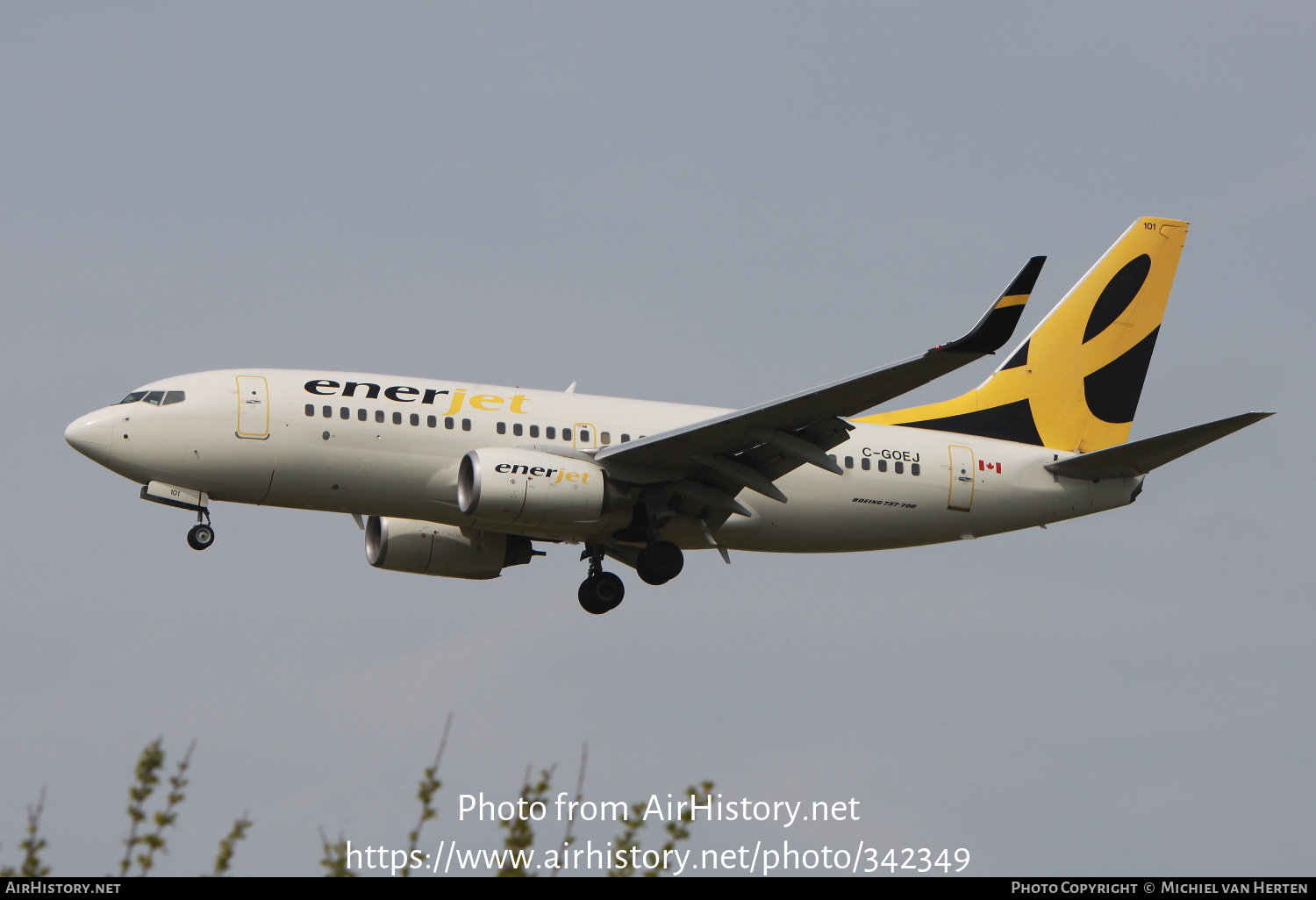 Aircraft Photo of C-GOEJ | Boeing 737-7BD | Enerjet | AirHistory.net #342349