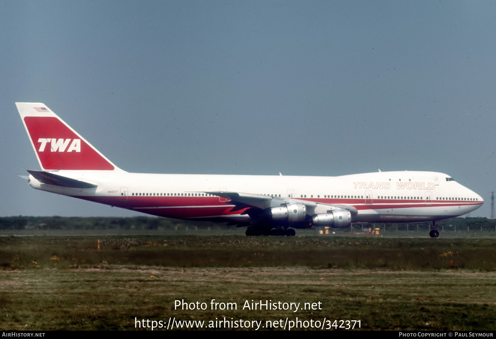Aircraft Photo of N93117 | Boeing 747-131 | Trans World Airlines - TWA | AirHistory.net #342371