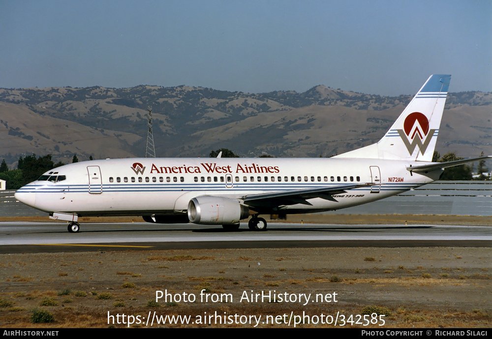 Aircraft Photo of N172AW | Boeing 737-33A | America West Airlines | AirHistory.net #342585