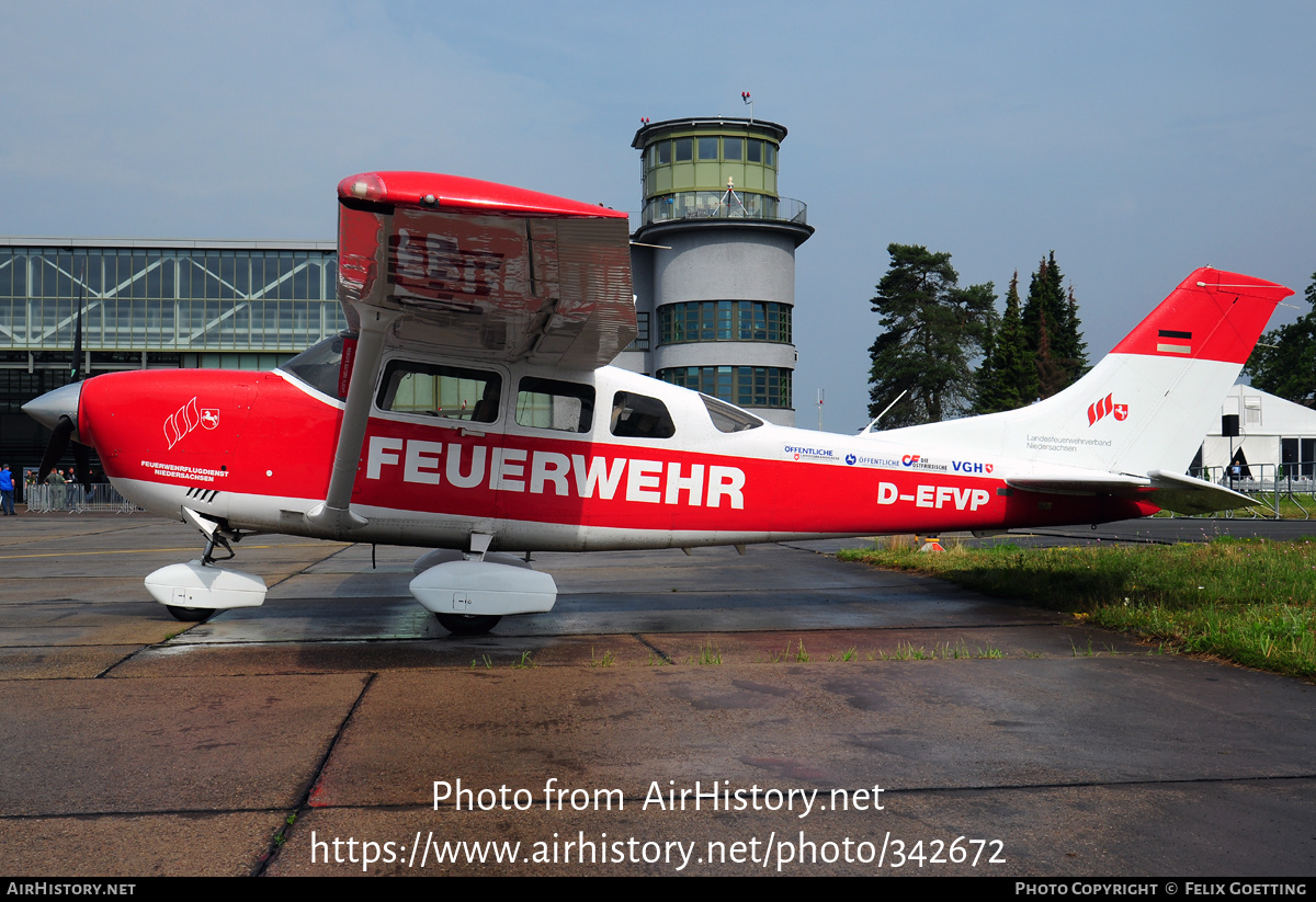 Aircraft Photo of D-EFVP | Cessna 206H Stationair | Feuerwehrflugdienst Niedersachsen | AirHistory.net #342672