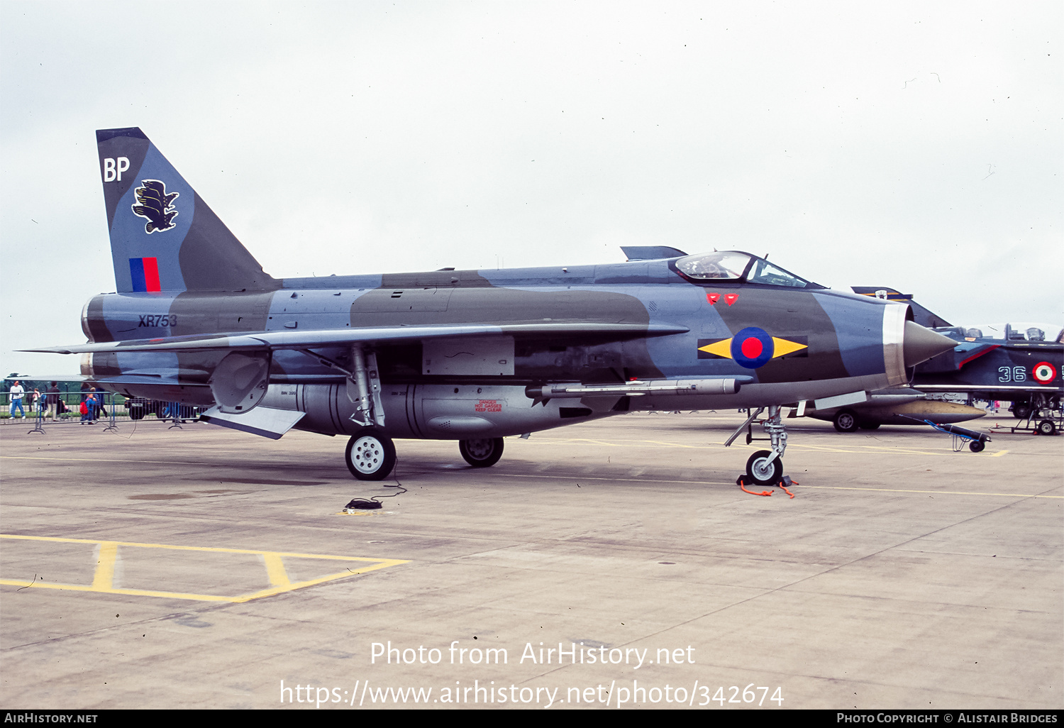 Aircraft Photo of XR753 | English Electric Lightning F6 | UK - Air Force | AirHistory.net #342674