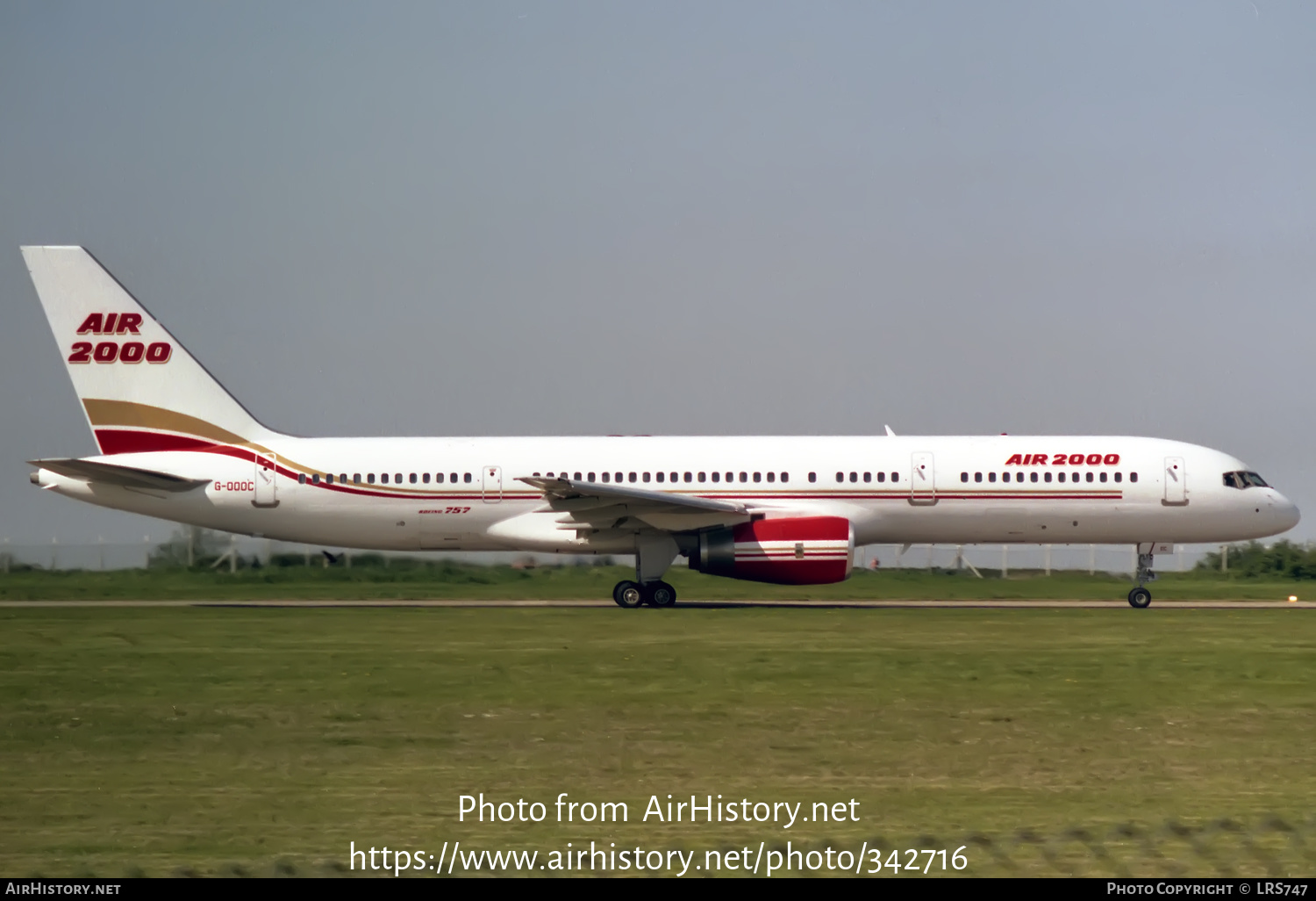 Aircraft Photo of G-OOOC | Boeing 757-28A | Air 2000 | AirHistory.net #342716