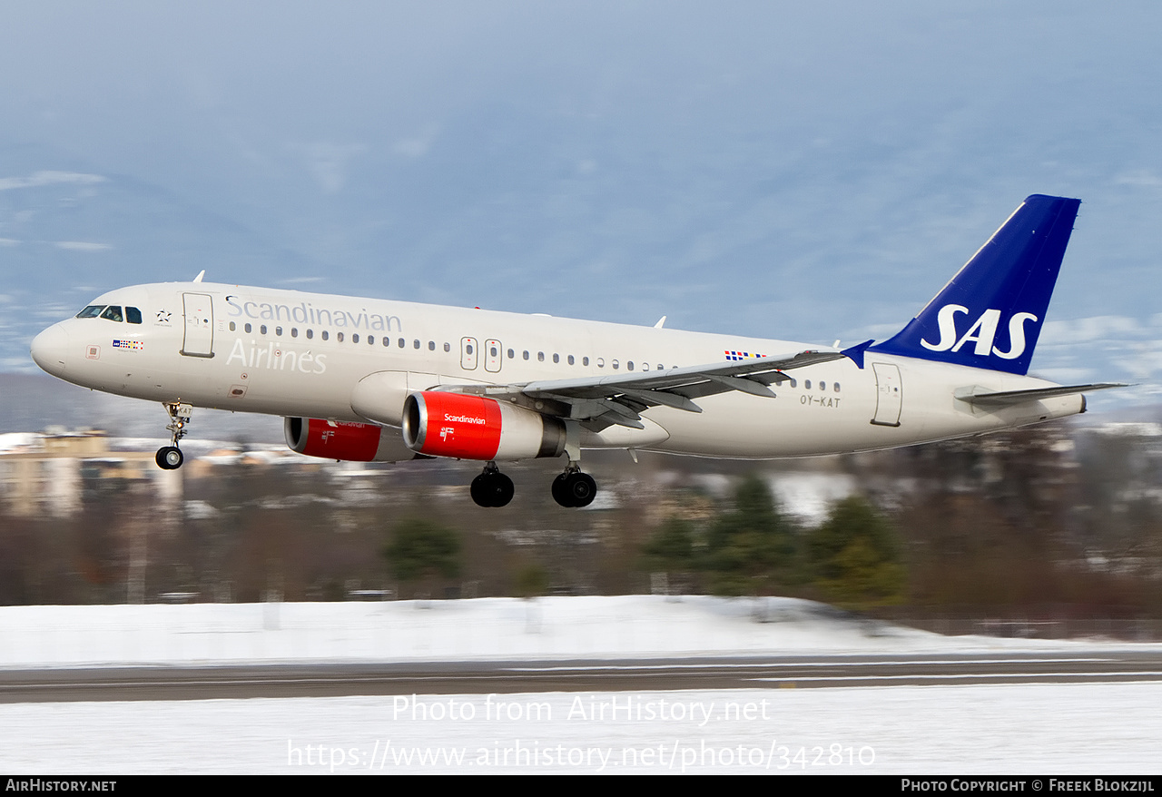 Aircraft Photo of OY-KAT | Airbus A320-232 | Scandinavian Airlines - SAS | AirHistory.net #342810