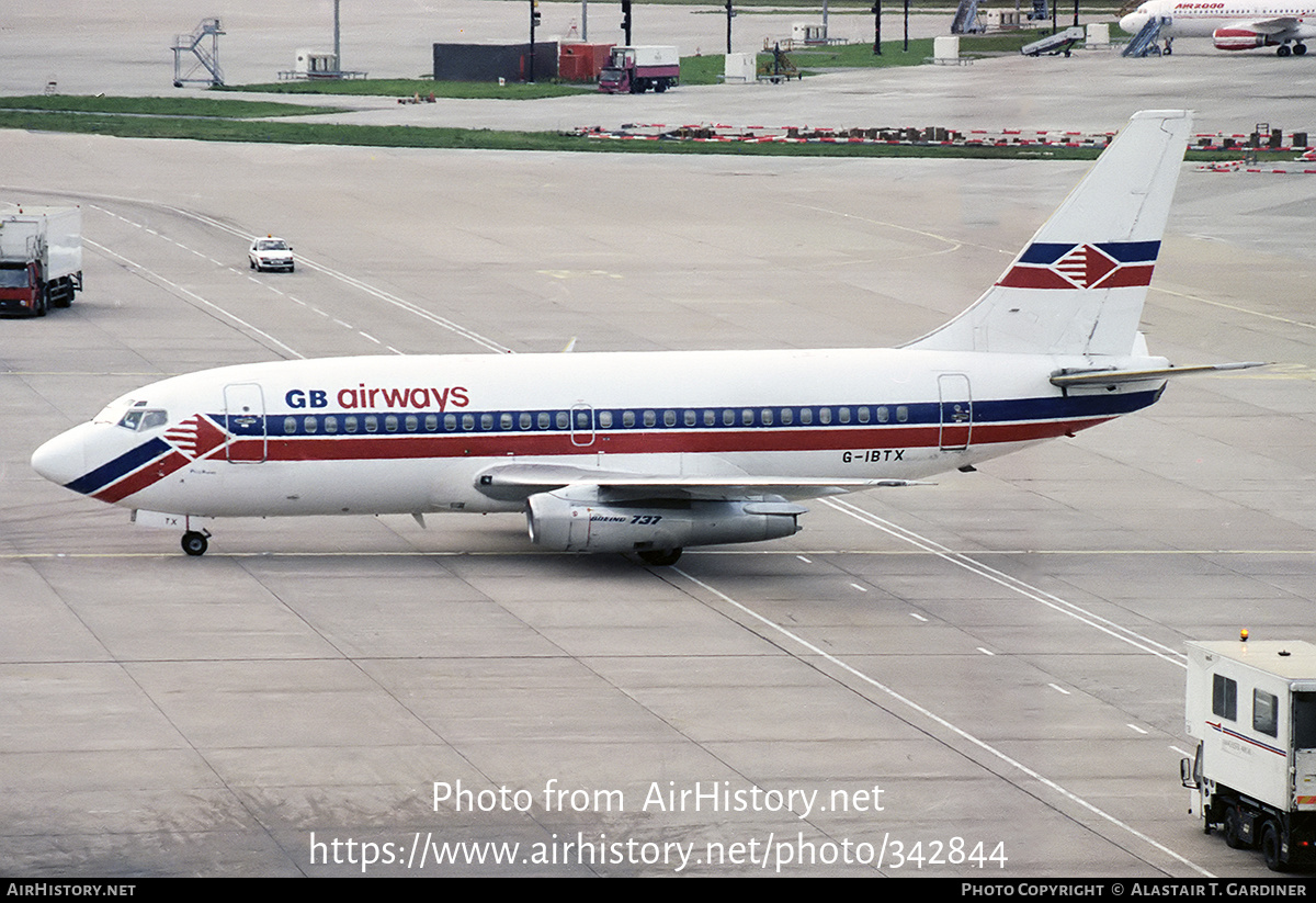 Aircraft Photo of G-IBTX | Boeing 737-2M8/Adv | GB Airways | AirHistory.net #342844