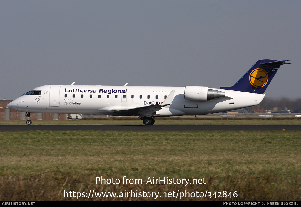 Aircraft Photo of D-ACJB | Canadair CRJ-100LR (CL-600-2B19) | Lufthansa Regional | AirHistory.net #342846