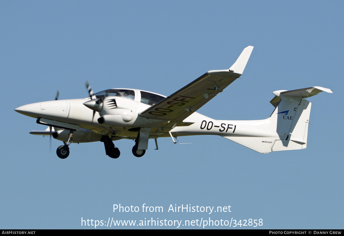 Aircraft Photo of OO-SFI | Diamond DA42 Twin Star | CAE Global Academy | AirHistory.net #342858