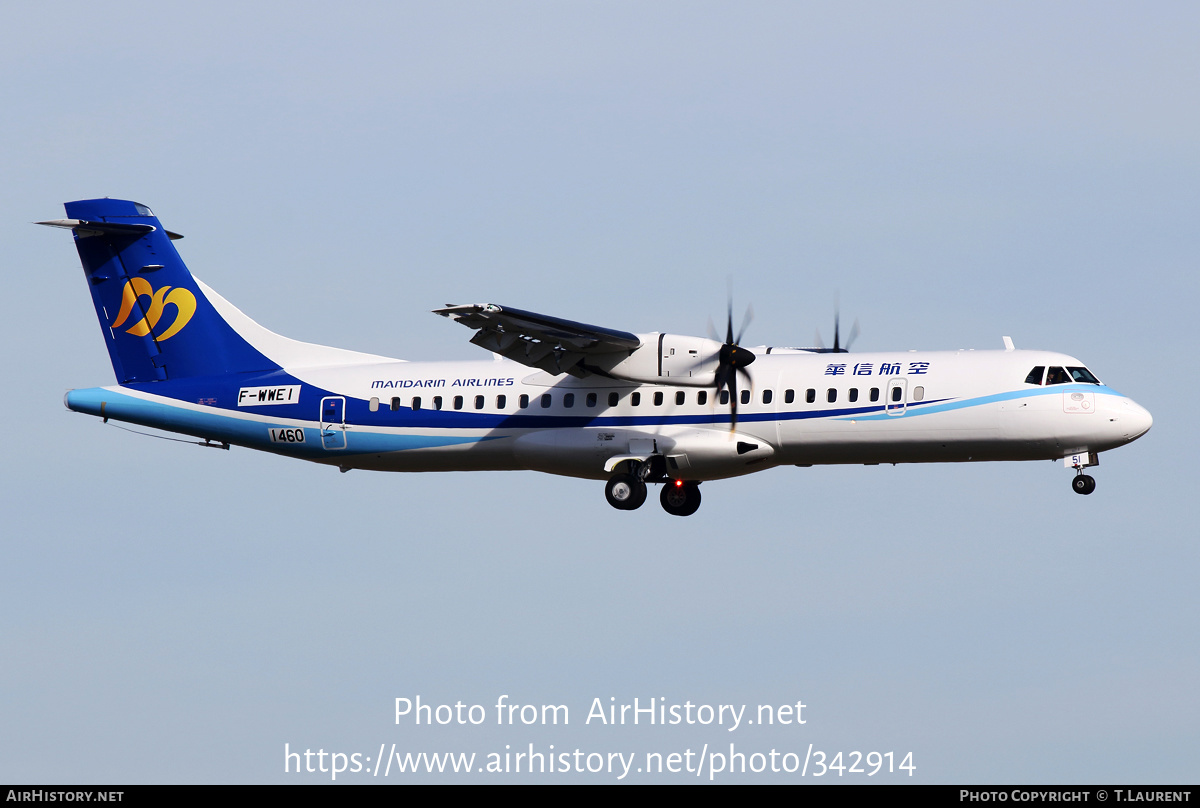 Aircraft Photo of F-WWEI | ATR ATR-72-600 (ATR-72-212A) | Mandarin Airlines | AirHistory.net #342914