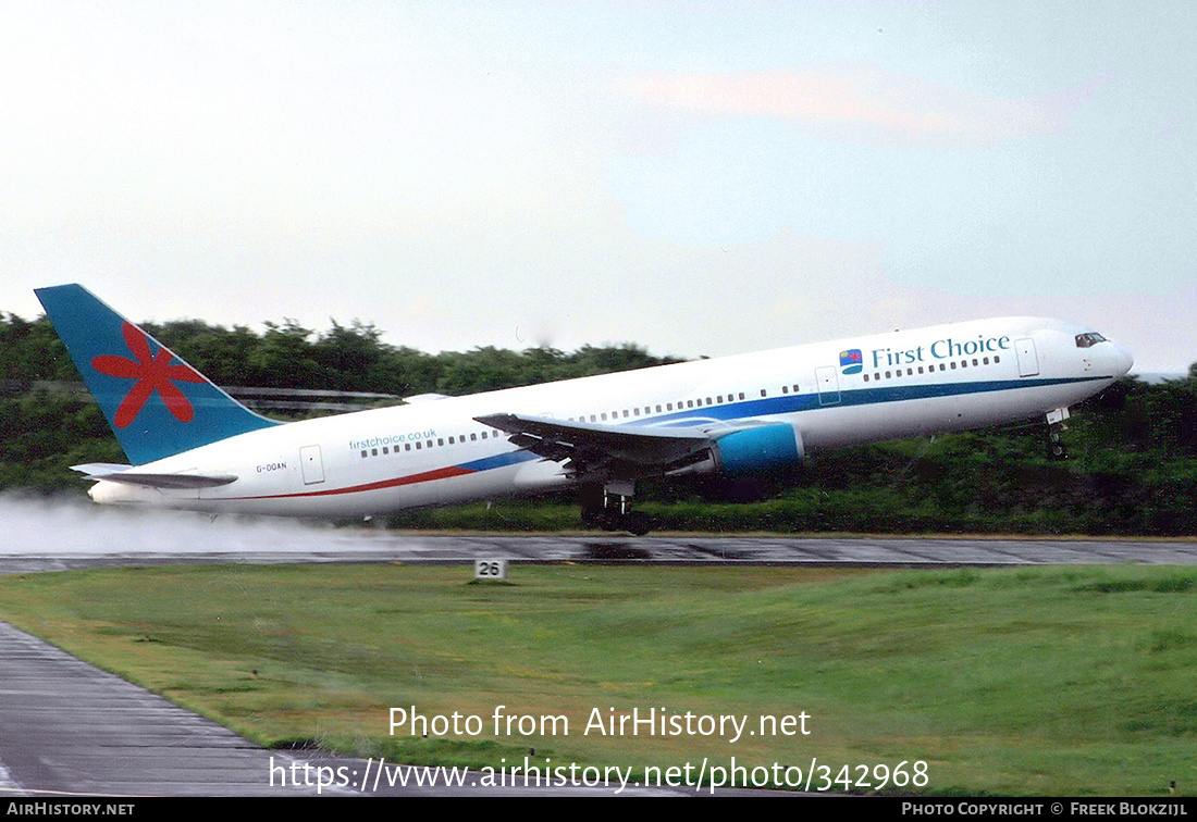 Aircraft Photo of G-OOAN | Boeing 767-39H/ER | First Choice Airways | AirHistory.net #342968