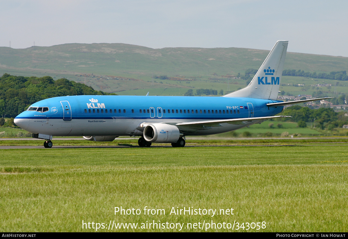 Aircraft Photo of PH-BPC | Boeing 737-4Y0 | KLM - Royal Dutch Airlines | AirHistory.net #343058