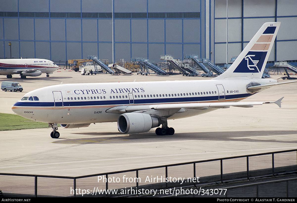 Aircraft Photo of 5B-DAX | Airbus A310-204 | Cyprus Airways | AirHistory.net #343077