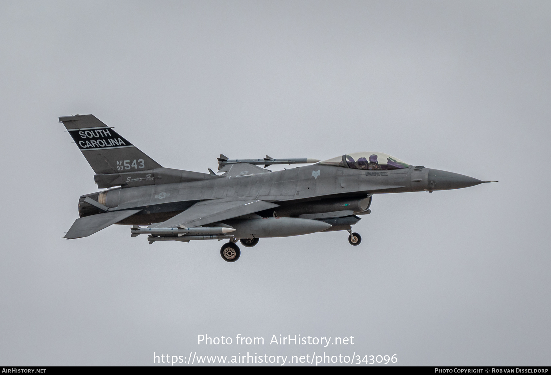 Aircraft Photo of 93-0543 / AF93-543 | Lockheed Martin F-16CM Fighting Falcon | USA - Air Force | AirHistory.net #343096