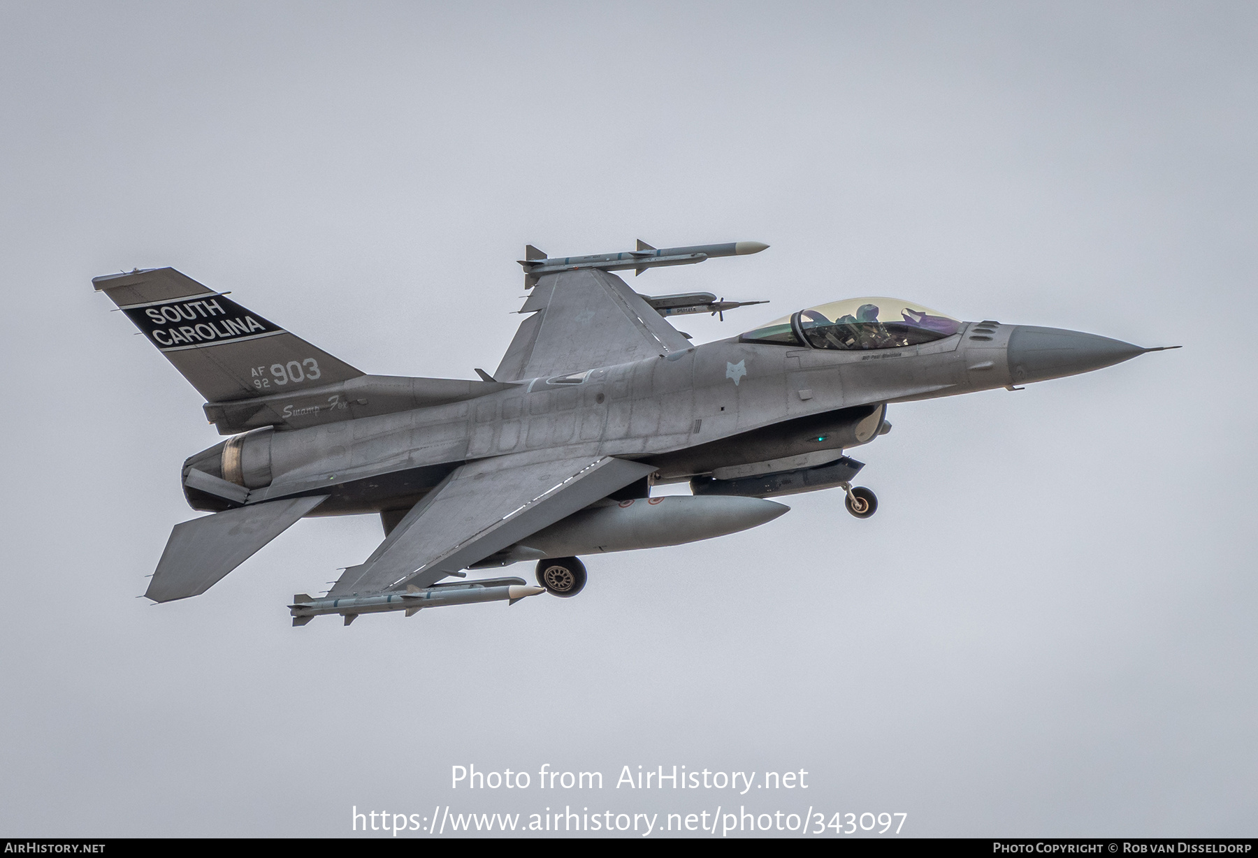 Aircraft Photo of 92-3903 / AF92-903 | Lockheed Martin F-16CM Fighting Falcon | USA - Air Force | AirHistory.net #343097