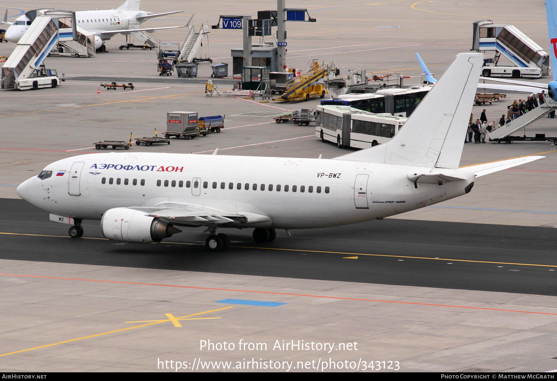 Aircraft Photo of VP-BWZ | Boeing 737-528 | Aeroflot - Don | AirHistory.net #343123