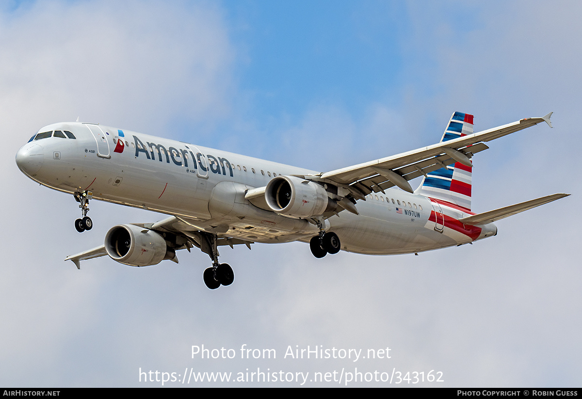 Aircraft Photo of N197UW | Airbus A321-211 | American Airlines | AirHistory.net #343162