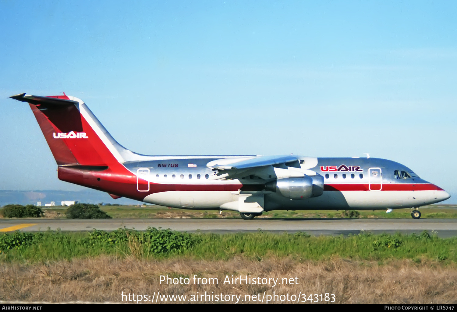 Aircraft Photo of N167US | British Aerospace BAe-146-200 | USAir | AirHistory.net #343183