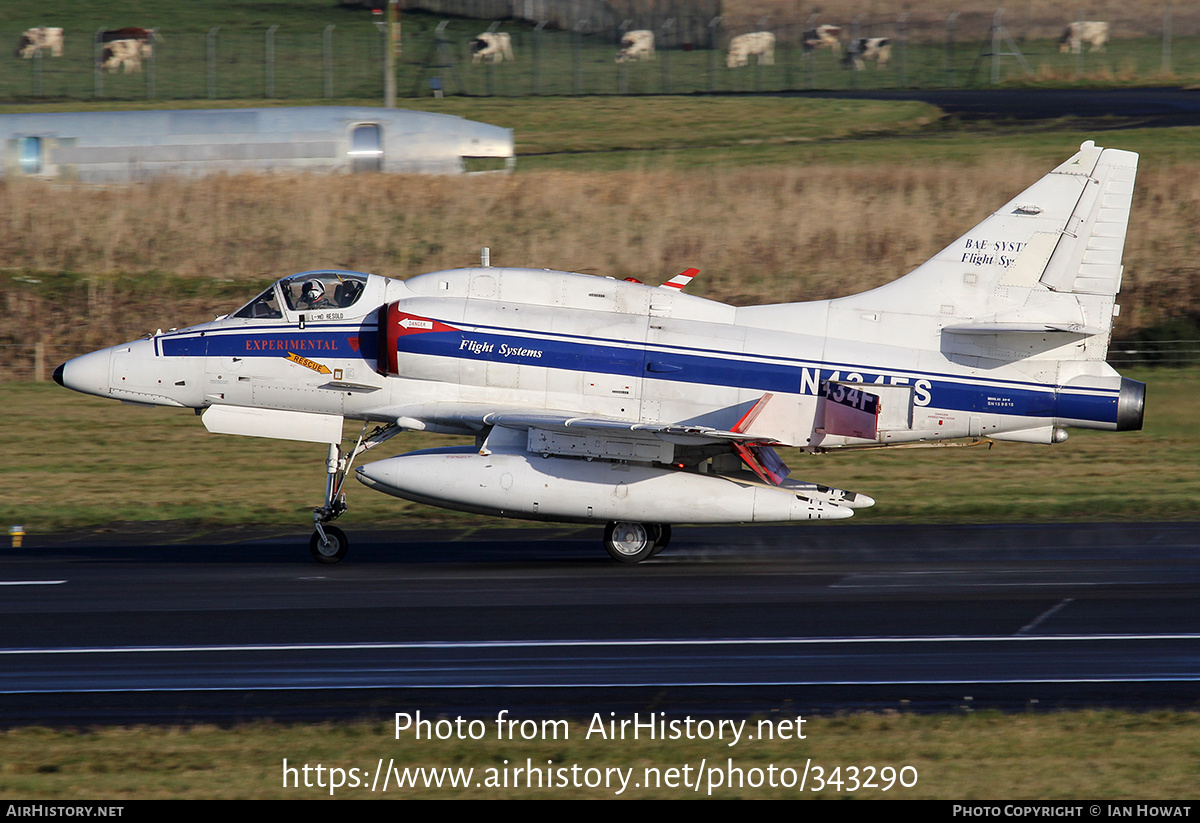 Aircraft Photo of N434FS | McDonnell Douglas A-4N Skyhawk II | BAE Systems Flight Systems | AirHistory.net #343290