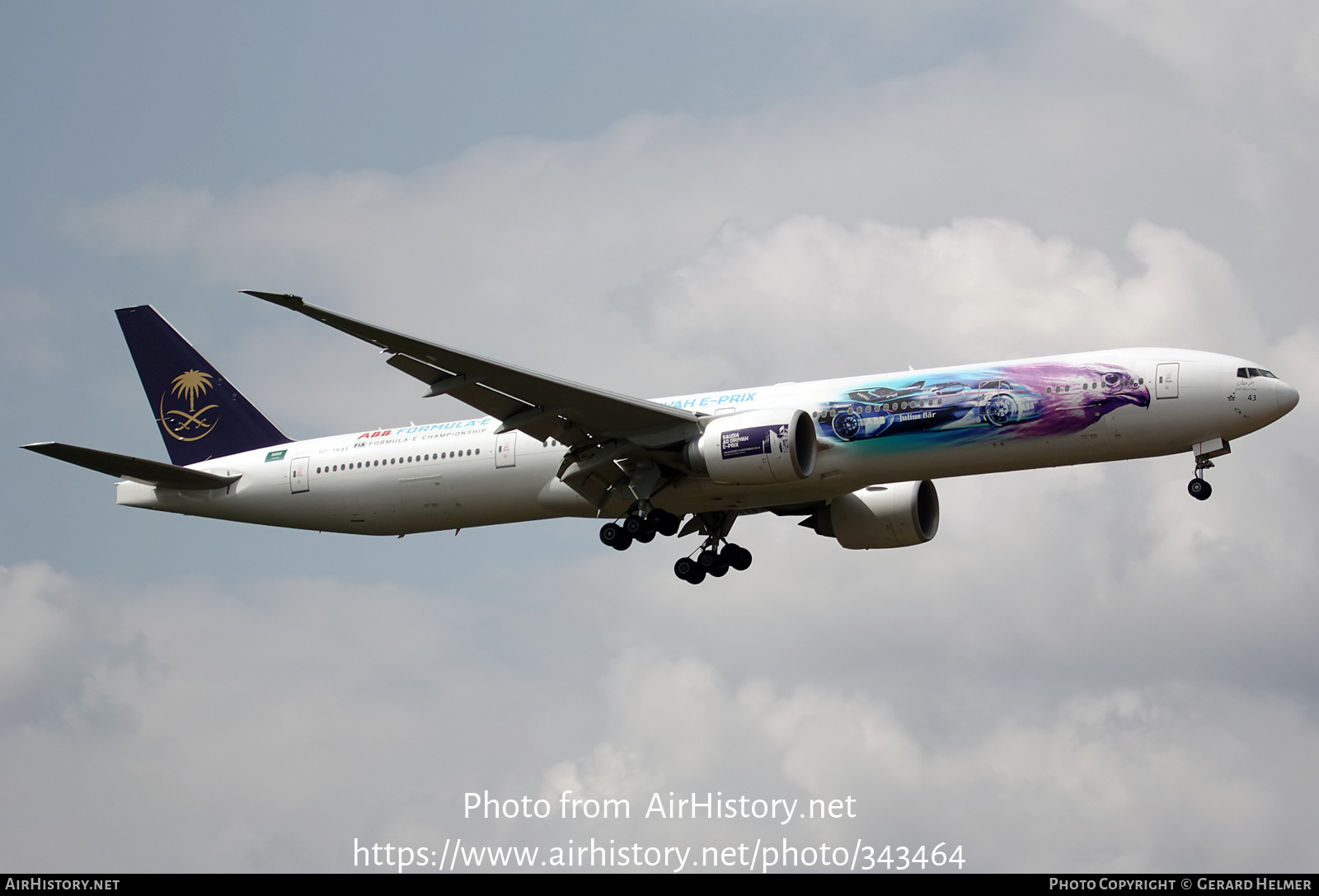 Aircraft Photo of HZ-AK43 | Boeing 777-300/ER | Saudia - Saudi Arabian Airlines | AirHistory.net #343464